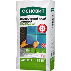 Клей для плитки Основит (Osnovit) Старпликс AC112 F зимний серый 25 кг