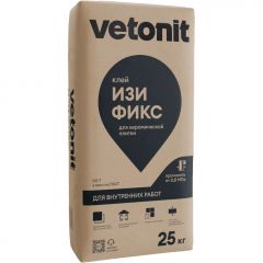 Клей для керамической плитки Weber-Vetonit (Ветонит) Изи Фикс 25 кг