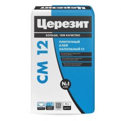 Клей для напольной плитки крупного формата Ceresit (Церезит) CM 12 25 кг