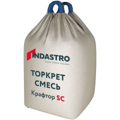 Торкрет смесь армированная полипропиленовым фиброволокном Indastro (Индастро) Крафтор SC60-6 W 1000 кг 85819