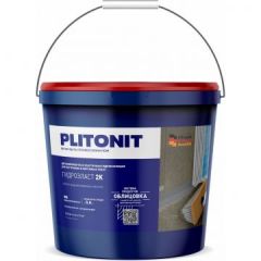 Гидроизоляция эластичная Plitonit (Плитонит) ГидроЭласт 2К двухкомпонентная комплект (А+Б) 12,5 кг + 4 л.