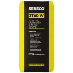 Ремонтно-гидроизоляционный состав Seneco (Сенеко) ZT60 W для устройства галтелей 25 кг