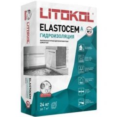 Гидроизоляция эластичная Litokol (Литокол) Elastocem двухкомпонентная компонент A и Б 32 кг