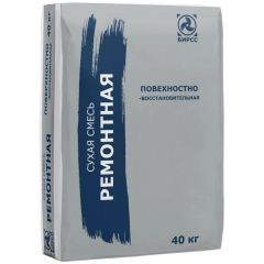 Штукатурная ремонтная смесь БИРСС (BIRSS) 30 Н для неконструкционного ремонта накрывочный слой до 10 мм 40 кг