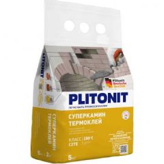 Клей термостойкий Plitonit (Плитонит) СуперКамин ТермоКлей с армирующими волокнами 5 кг