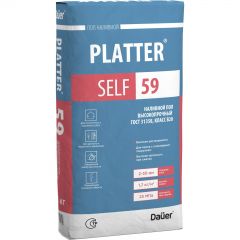 Наливной пол Dauer (Дауэр) Platter Self 59 высокопрочный (класс В20) 25 кг