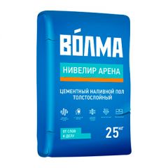 Финишная смесь пол наливной цементный Волма Нивелир Арена 25 кг