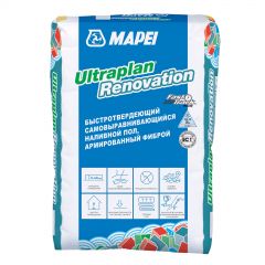 Наливной пол Mapei Ultraplan Renovation быстротвердеющий самовыравнивающийся армир. Фиброй 23 кг