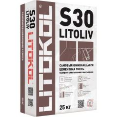 Финишная смесь ровнитель для пола Litokol Litoliv S30 25 кг