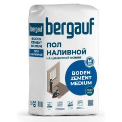 Базовая смесь пол наливной Bergauf Boden Zement Medium 20 кг