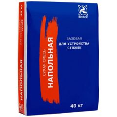 Финишная смесь стяжка пола БИРСС (BIRSS) 53С Морозостойкая М400 40 кг