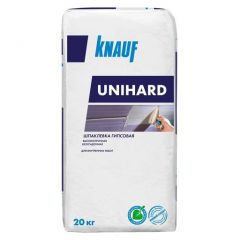 Шпатлевка гипсовая Кнауф Унихард (Unihard) высокопрочная безусадочная 20 кг