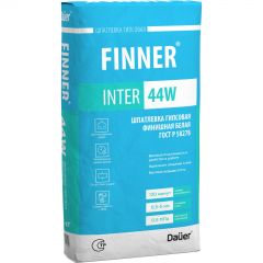 Шпатлевка гипсовая Dauer (Дауэр) Finner Inter 44 W финишная белая 20 кг
