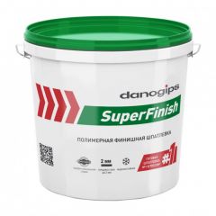 Шпатлевка финишная полимерная Danogips SuperFinish 17 л/28 кг