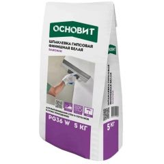 Шпатлевка гипсовая Основит (Osnovit) Элисилк PG36 W белый 5 кг
