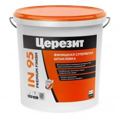 Шпатлевка полимерная Ceresit (Церезит) IN 95 Premium Fininsh супербелая всесезонная финишная 25 кг