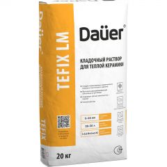 Раствор кладочный Dauer (Дауэр) Quader Tefix LM теплоизоляционный зимний (класс L) 20 кг