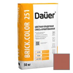 Смесь кладочная цветная Dauer (Дауэр) Brick.Color 251 для кирпича армированная Красный 50 кг