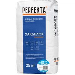 Клей для пеноблоков усиленный Perfekta (Перфекта) Хардблок Зимняя серия 25 кг