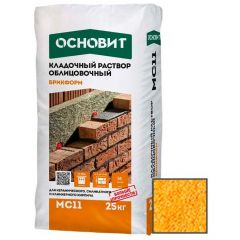 Раствор кладочный Основит Брикформ МС11 светло-оранжевый 067 25 кг