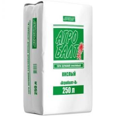Грунт торфяной Агробалт кипованный верховой кислый зеленый 250 л
