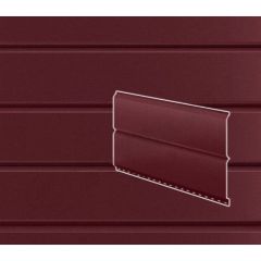 Сайдинг Stynergy (Стинержи) Graphite45 Евробрус гофрированный, 367х345х0,45 мм, Текстурированный полиэстер (Россия) Zn140 RAL3005 (винно-красный)