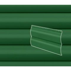 Сайдинг Stynergy (Стинержи) Блок-хаус гофрированный, 365х335х0,45 мм, Полиэстер (Россия) Zn100 RAL6002 (лиственно-зелёный) м2