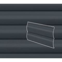 Сайдинг Stynergy (Стинержи) Блок-хаус гофрированный, 365х335х0,45 мм, Полиэстер (Россия) Zn100 RAL7016 (антрацитово-серый) м2