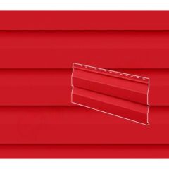 Сайдинг Stynergy (Стинержи) Корабельная доска, 260х230х0,45 мм, Полиэстер (Россия) Zn100 RAL3020 (транспортный красный) м2