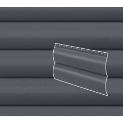 Сайдинг Stynergy (Стинержи) Блок-хаус гофрированный, 365х335х0,45 мм, Полиэстер (Россия) Zn100 RAL7024 (графитовый серый) м2