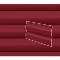 Сайдинг Stynergy (Стинержи) Блок-хаус гофрированный, 365х335х0,45 мм, Полиэстер (Россия) Zn100 RAL3003 (рубиново-красный) м2