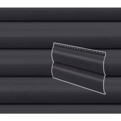 Сайдинг Stynergy (Стинержи) Блок-хаус гофрированный, 365х335х0,45 мм, Полиэстер (Россия) Zn100 RAL9005 (глубокий черный) м2