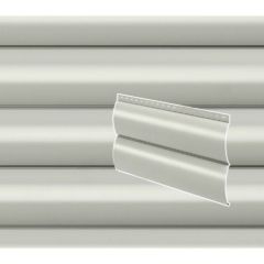 Сайдинг Stynergy (Стинержи) Блок-хаус гофрированный, 365х335х0,45 мм, Полиэстер (Россия) Zn100 RAL9002 (светло-серый) м2