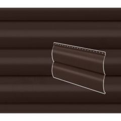 Сайдинг Stynergy (Стинержи) Блок-хаус гофрированный, 365х335х0,45 мм, Полиэстер (Россия) Zn100 RAL8017 (шоколадно-коричневый) м2