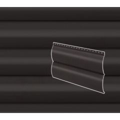 Сайдинг Stynergy (Стинержи) Блок-хаус гофрированный, 365х335х0,45 мм, Полиэстер (Россия) Zn100 RR32 (серо-коричневый) м2