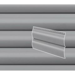 Сайдинг Stynergy (Стинержи) Блок-хаус гофрированный, 365х335х0,45 мм, Полиэстер (Россия) Zn100 RAL7004 (сигнальный серый) м2