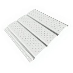 Софит Stynergy (Стинержи) 344х316х0,45 мм, Полиэстер (Россия) Zn100, тройной, полная перфорация RAL9003 (сигнальный белый) м2