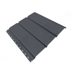 Софит Stynergy (Стинержи) 344х316х0,45 мм, Полиэстер (Россия) Zn100, тройной, центральная перфорация RAL7024 (графитовый серый) м2