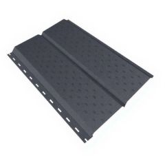 Софит Stynergy (Стинержи) Graphite45 Евробрус, 367х345х0,45 мм, Текстурированный полиэстер (Россия) Zn140, без перфорации RAL7024 (графитовый серый) м2