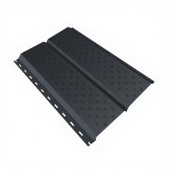 Софит Stynergy (Стинержи) Graphite45 Евробрус, 367х345х0,45 мм, Текстурированный полиэстер (Россия) Zn140, перфорированный RAL7011 (железно-серый) м2