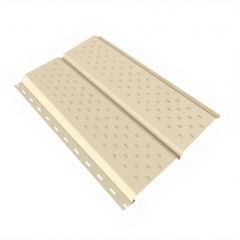 Софит Stynergy (Стинержи) Евробрус, 367х345х0,45 мм, Полиэстер (Россия) Zn100, перфорированный RAL1015 (светлая слоновая кость) м2