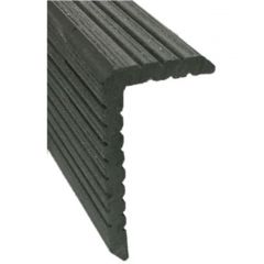 Уголок ДПК мелкий вельвет Latitudo (Латитудо) Графит 35х70х3000 мм, 11304