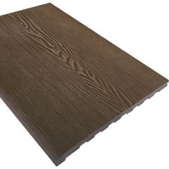 Ступень ДПК полнотелая 3D фактура дерева Latitudo (Латитудо) EasyDecking Wood-X Венге 22х348х3010-4010 мм