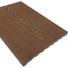 Ступень ДПК полнотелая 3D фактура дерева Latitudo (Латитудо) EasyDecking Wood-X Коричневый 22х348х3010-4010 мм