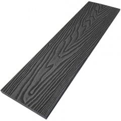 Заборная доска ДПК двухсторонняя полнотелая 3D Latitudo (Латитудо) EasyDecking Wood-X Черное дерево 11х131х3010-4010 мм