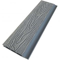 Заборная панель ДПК двухсторонняя пустотелая шип-паз 3D Latitudo (Латитудо) EasyDecking Wood-X Серый 20х146х2210-3010 мм