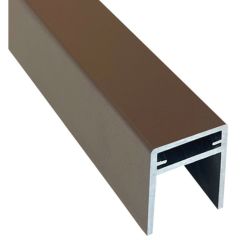 П-профиль алюминиевый Latitudo (Латитудо) EasyDecking Венге 25х35х3000 мм, 27523