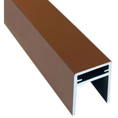 П-профиль алюминиевый Latitudo (Латитудо) EasyDecking Коричневый 25х35х3000 мм, 27526