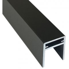 П-профиль алюминиевый Latitudo (Латитудо) EasyDecking Черное дерево 25х35х3000 мм, 27527