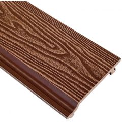 Фасадная панель полнотелая 3D фактура дерева Latitudo (Латитудо) EasyDecking Wood-X Коричневый 21х156х3010 мм, 27002